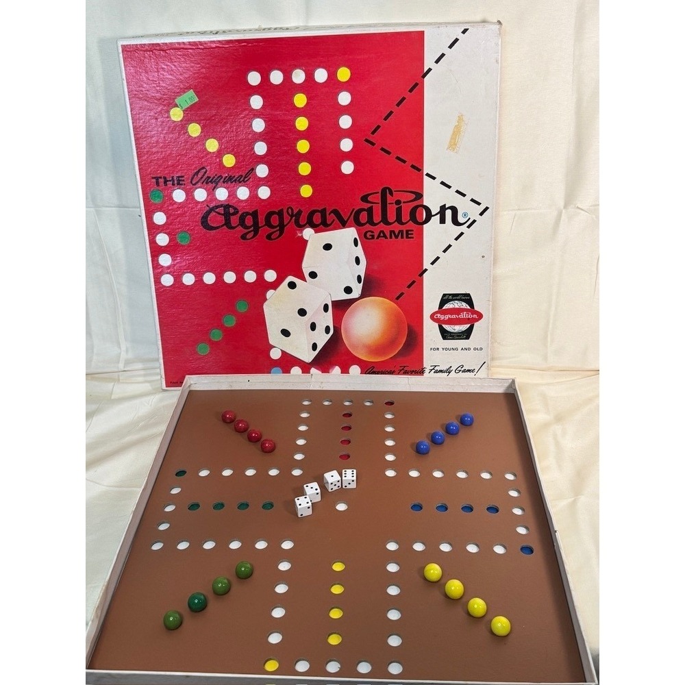 Vintage Aggravation Game Original CO-5 Company No 13 Family Board Game CIB